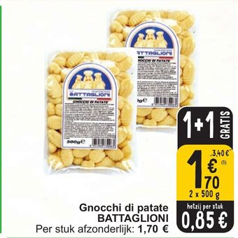 Cora BATTAGLIONI Gnocchi di patate 2 x 500g aanbieding