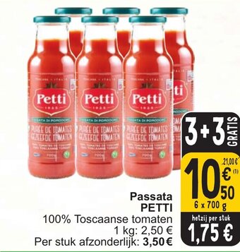 Cora PETTI Passata 6 x 700g aanbieding