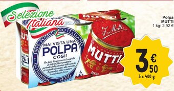 Cora MUTTI Polpa 3 x 400g aanbieding