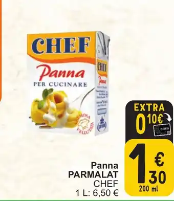 Cora PARMALAT CHEF Panna 200ml aanbieding