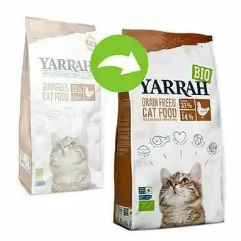 Yarrah Bio Kattenvoer met Biologische Kip & Vis Graanvrij Hondenvoer - Dubbelpak 2 x 2,4 kg