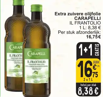 Cora CARAPELLI Extra zuivere olijfolie 2 x 1L aanbieding
