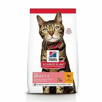Zooplus 1,5kg Adult 1-6 l Care Light met Kip Hill’s Science Plan Kattenvoer aanbieding