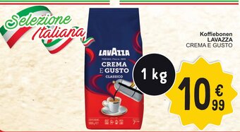 Cora LAVAZZA CREMA E GUSTO Koffiebonen 1kg aanbieding