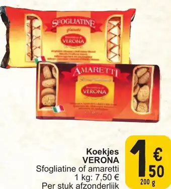 Cora VERONA Koekjes 200g aanbieding