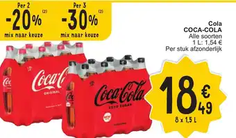 COCA-COLA Cola Alle soorten 8 x 1.5L
