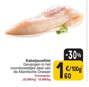 Cora Kabeljauwfilet 100g aanbieding