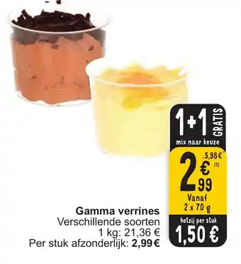 Cora Gamma verrines 2 x 70g aanbieding