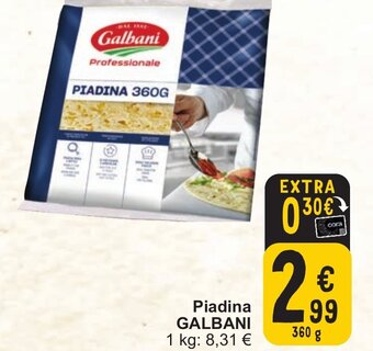 Cora Galbani Piadina 360g aanbieding