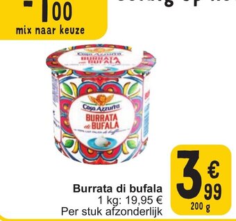 Cora Burrata di bufala 200g aanbieding