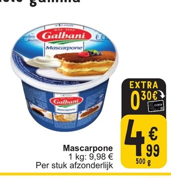 Cora Galbani Mascarpone 500g aanbieding