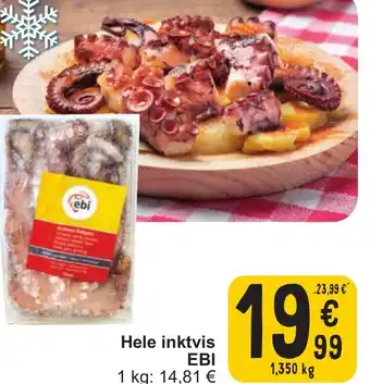 Cora EBI Hele inktvis 1.350kg aanbieding