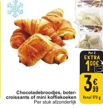 Cora Chocoladebroodjes, boter-croissants of mini koffiekoeken aanbieding