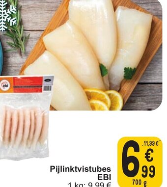 Cora EBI Pijlinktvistubes 700g aanbieding