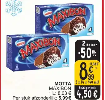 Cora MAXIBON MOTTA 2 x (4 x 140ml) aanbieding