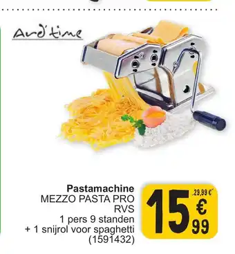 Cora Pastamachine MEZZO PASTA PRO RVS aanbieding