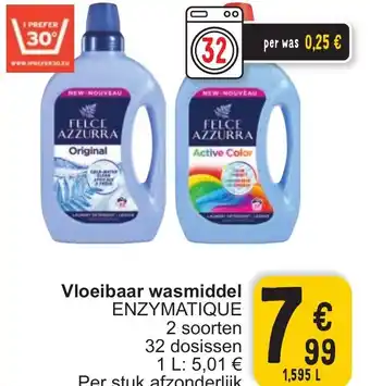 Cora FELCE AZZURRA Vloeibaar wasmiddel 1.595L aanbieding