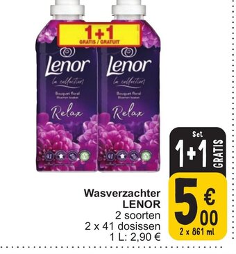 Cora LENOR Wasverzachter 2 x 861ml aanbieding