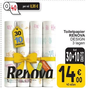 Cora RENOVA DESIGN Toiletpapier aanbieding