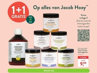 Holland & Barrett Op alles van jacob hooy aanbieding