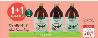 Holland & Barrett Aloe vera sap 1 liter aanbieding