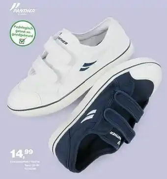 Bristol Sportpantoffels panther navy aanbieding