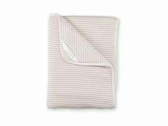 Multi bazar Bemini Deken 75X100 Cm Paddy Jersey Stripe Dunes 22 aanbieding