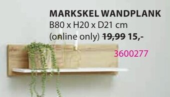 Jysk Markskel wandplank aanbieding