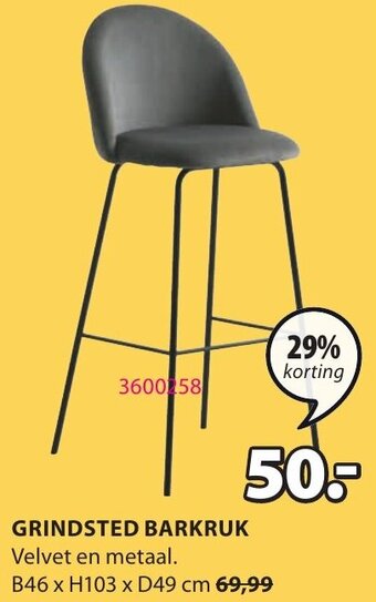 Jysk Grindsted barkruk aanbieding