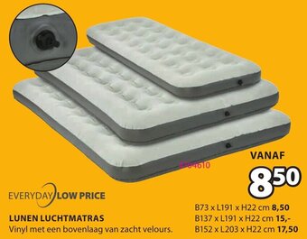 Jysk Lunen luchtmatras aanbieding