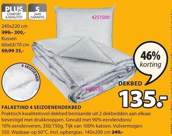 Jysk Falketind 4 seizoenendekbed aanbieding