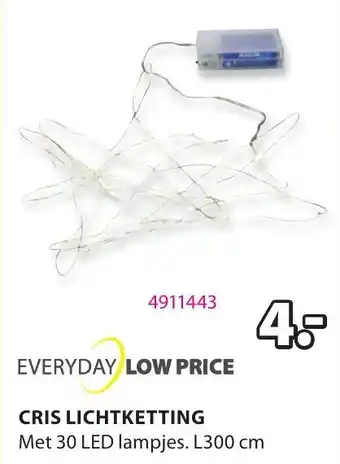 Jysk Cris lichtketting aanbieding