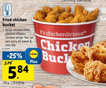 Lidl Fried chicken bucket aanbieding