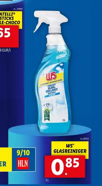 Lidl W5 GLASREINIGER aanbieding