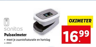 Lidl Sanitas Pulsoximeter aanbieding