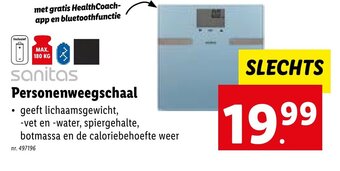 Lidl sanitas Personenweegschaal aanbieding