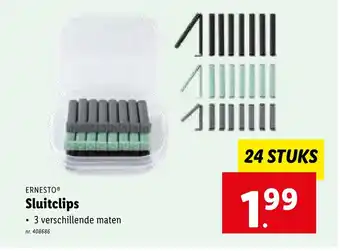 Lidl ERNESTO Sluitclips aanbieding