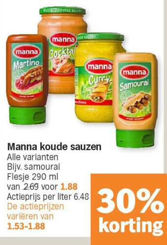 Manna koude sauzen