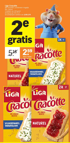 Albert Heijn Liga cracotte aanbieding