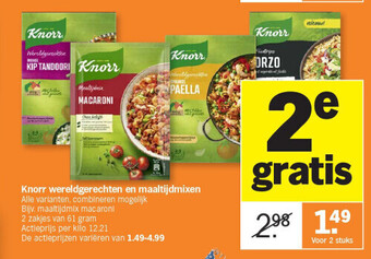 Albert Heijn Knorr wereldgerechten en maaltijdmixen aanbieding