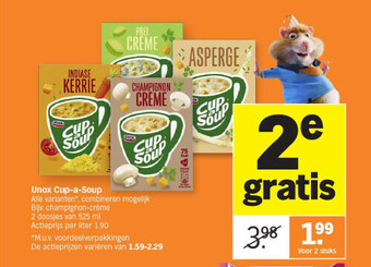 Albert Heijn Unox cup-a-soup aanbieding