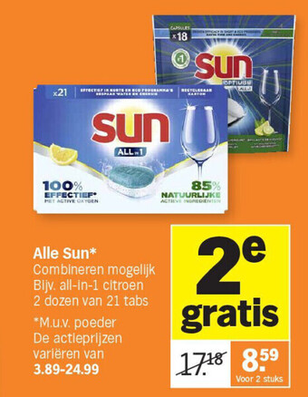 Albert Heijn Alle sun aanbieding