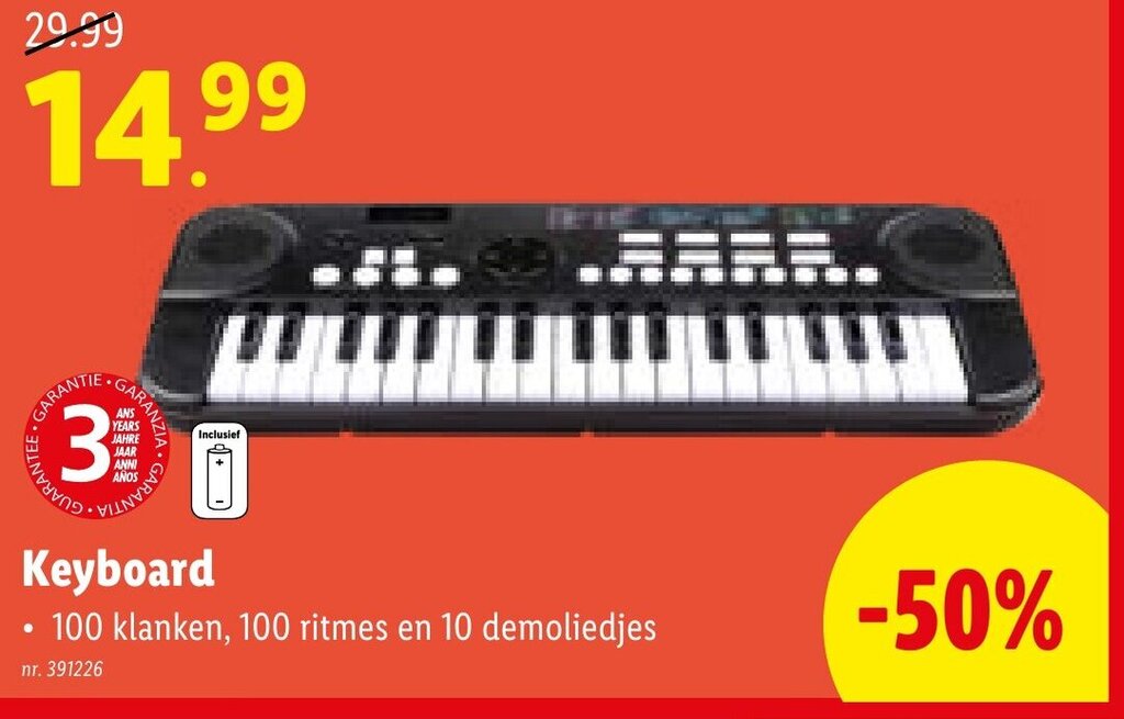 Keyboard promotie bij Lidl