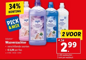 Lidl DOUSSY Wasverzachter aanbieding