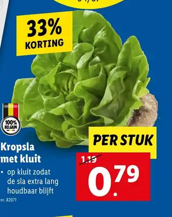 Lidl Kropsla met kluit per stuk aanbieding