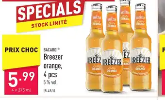 ALDI Bacardi Breezer orange 4 x 33 cl aanbieding