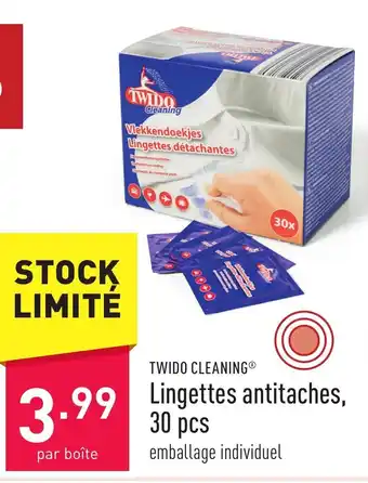 ALDI TWIDO CLEANING Lingettes antitaches, aanbieding