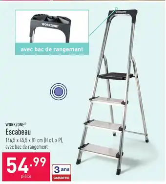 ALDI WORKZONE Escabeau aanbieding