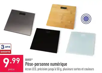 ALDI QUIGG Pèse-personne numérique aanbieding