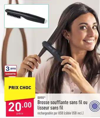 ALDI QUIGG Brosse soufflante sans fil ou lisseur sans fil aanbieding